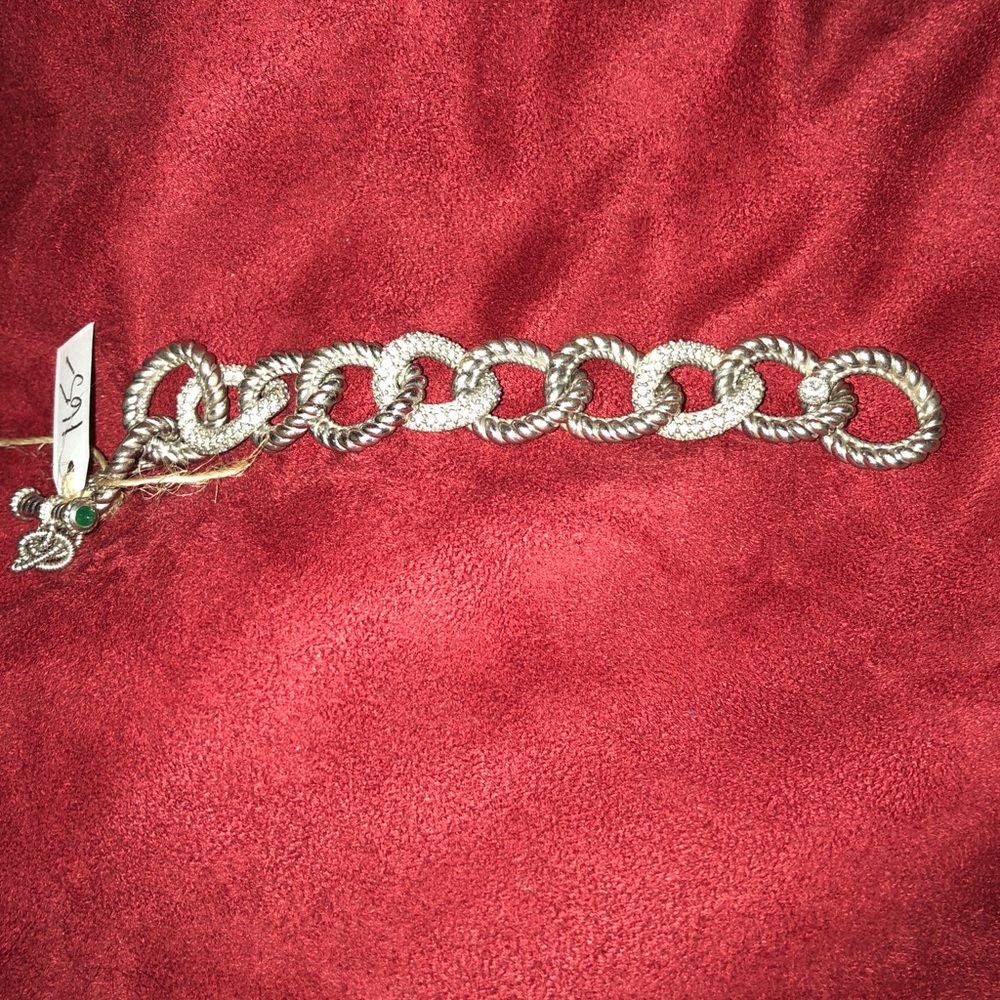 Judith Ripka .925 Diamonique Signed Bracelet